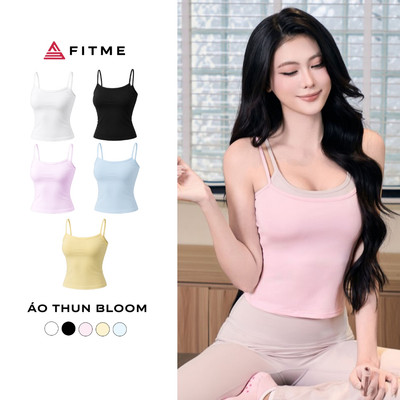 Áo thun hai dây tập gym, yoga, pilates Fitme Bloom chất vải cao cấp thoáng khí  ATBL03