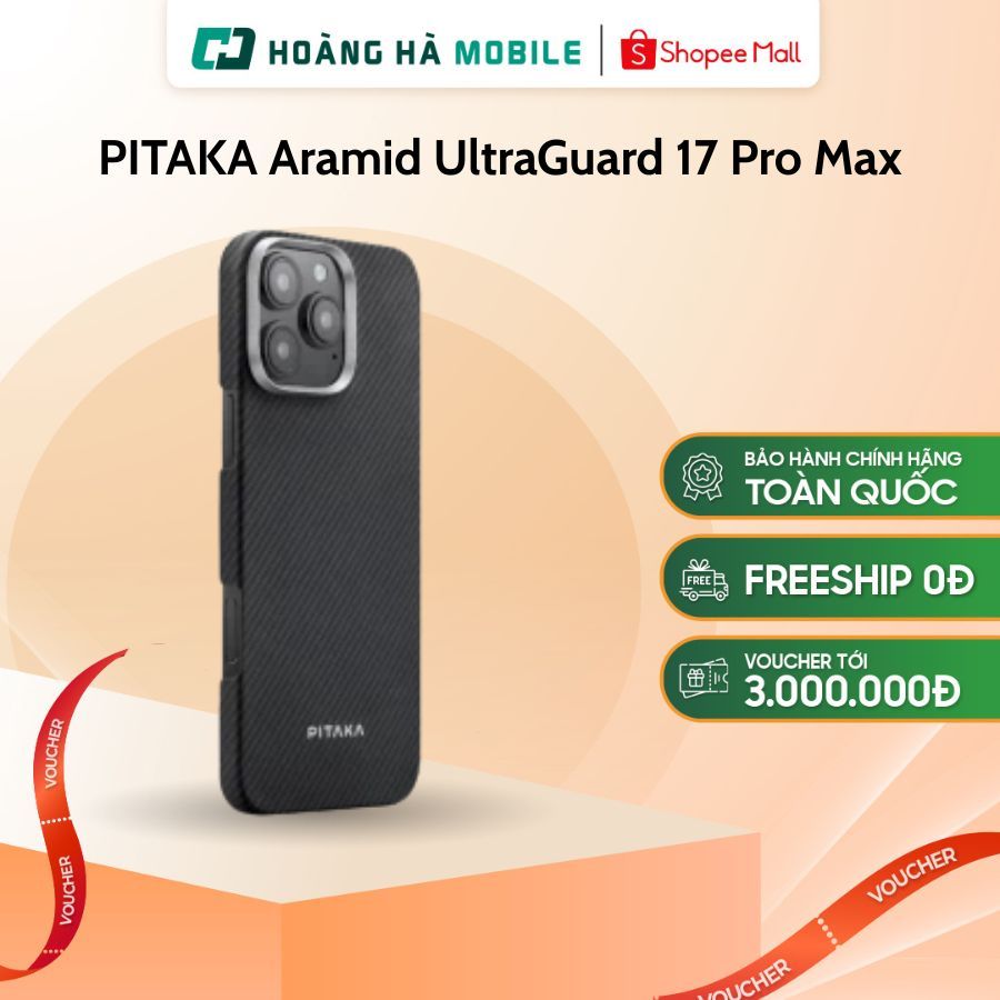 Ốp lưng PITAKA Ultra-Slim (with PitaTap) iPhone 16 Pro Max - Chính hãng