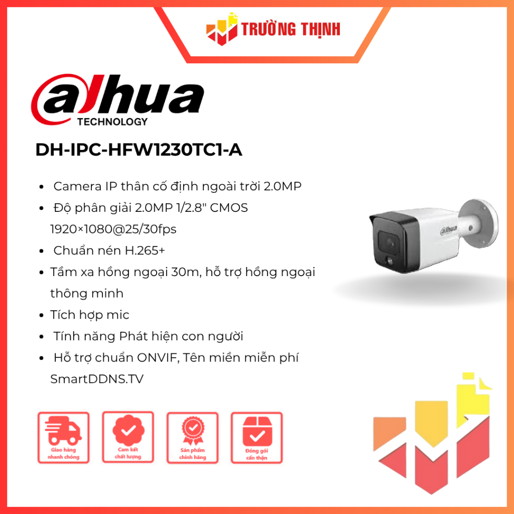 Camera Dahua DH-IPC-HFW1230TC1-A