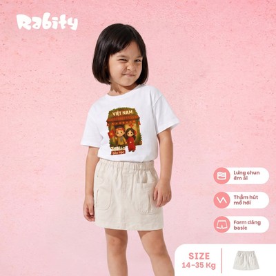 Chân váy chữ A bé gái Rabity 955.060