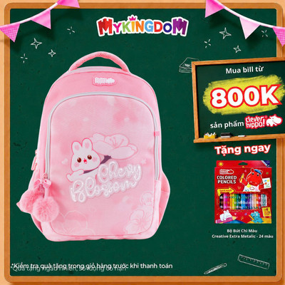 Ba Lô Đi Học, Đi Chơi Easy Go Cherry Bunny CLEVER HIPPO BC0131/PINK