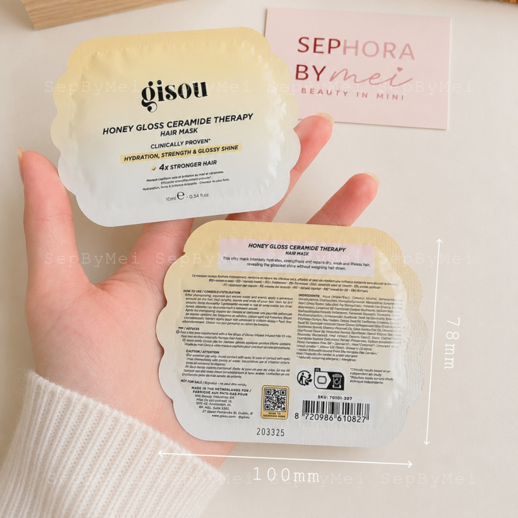 [Sample 10mL] Mặt Nạ Tóc Gisou Honey Gloss Ceramide Therapy Hair Mask Chính Hãng