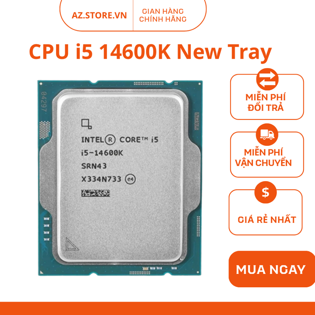CPU Intel Core I5 14400F/ 14600K / 14600KF Tray NEW - HÀNG CHÍNH HÃNG