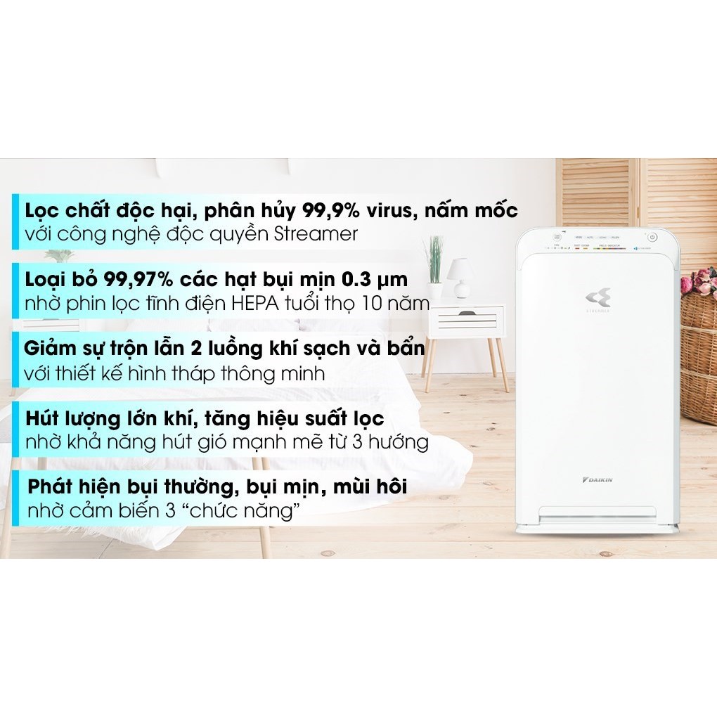 Máy lọc không khí Daikin MC40UVM6-7 23W