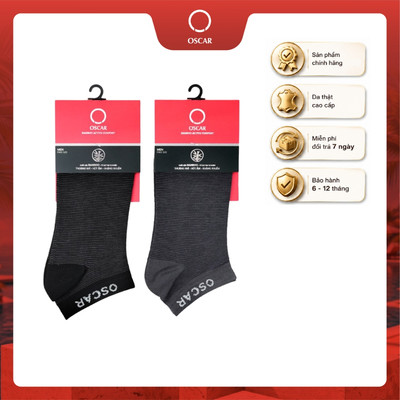 [New] Vớ nam Oscar cổ ngắn, chất liệu sợi tre cao cấp - mã 073