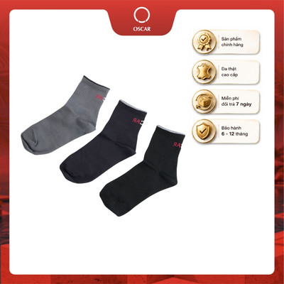 [NEW] Combo 3 vớ cổ trung Oscar cao cấp, thấm hút mồ hôi tốt, co dãn thoải mái dày dặn 076