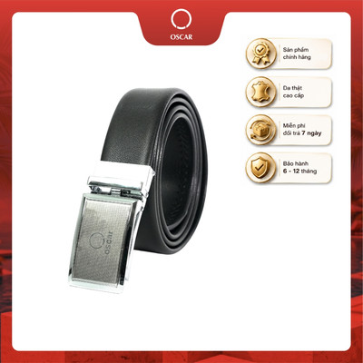 [New] Thắt lưng nam Oscar khóa tự động không gỉ, dây da bò thật sang trọng 067