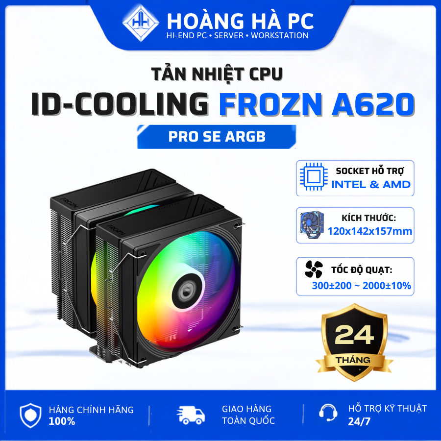 Tản nhiệt CPU ID-COOLING FROZN A620 PRO SE ARGB Chính Hãng Bảo Hành 24 Tháng