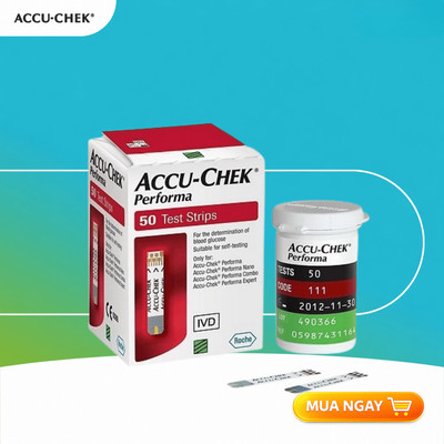 Hộp 50 Que Thử Đường Huyết ACCU-CHEK Performa