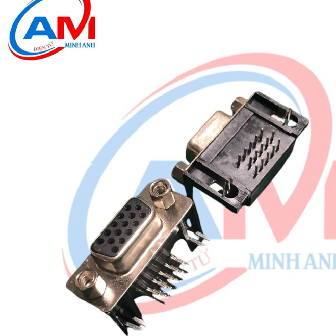 Cổng DB15 cái cong 3 hàng chân hàn mạch