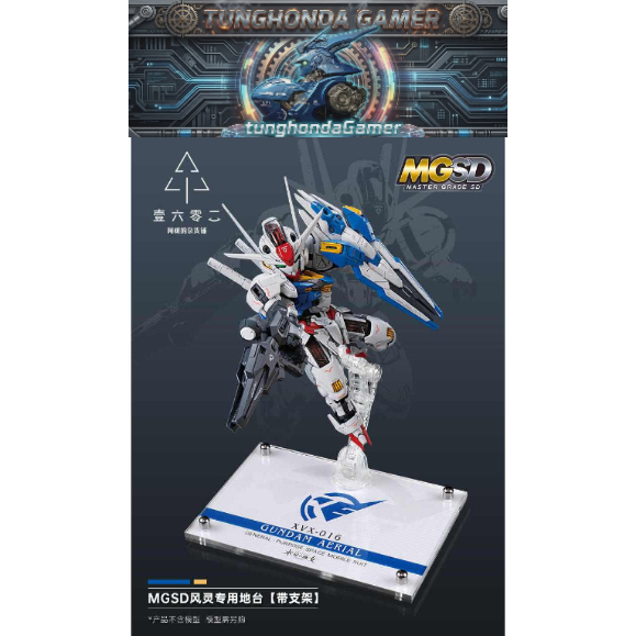 đế trưng bày base mica cho mô hình gundam mgsd aerial phụ kiện | tunghodnaGamer
