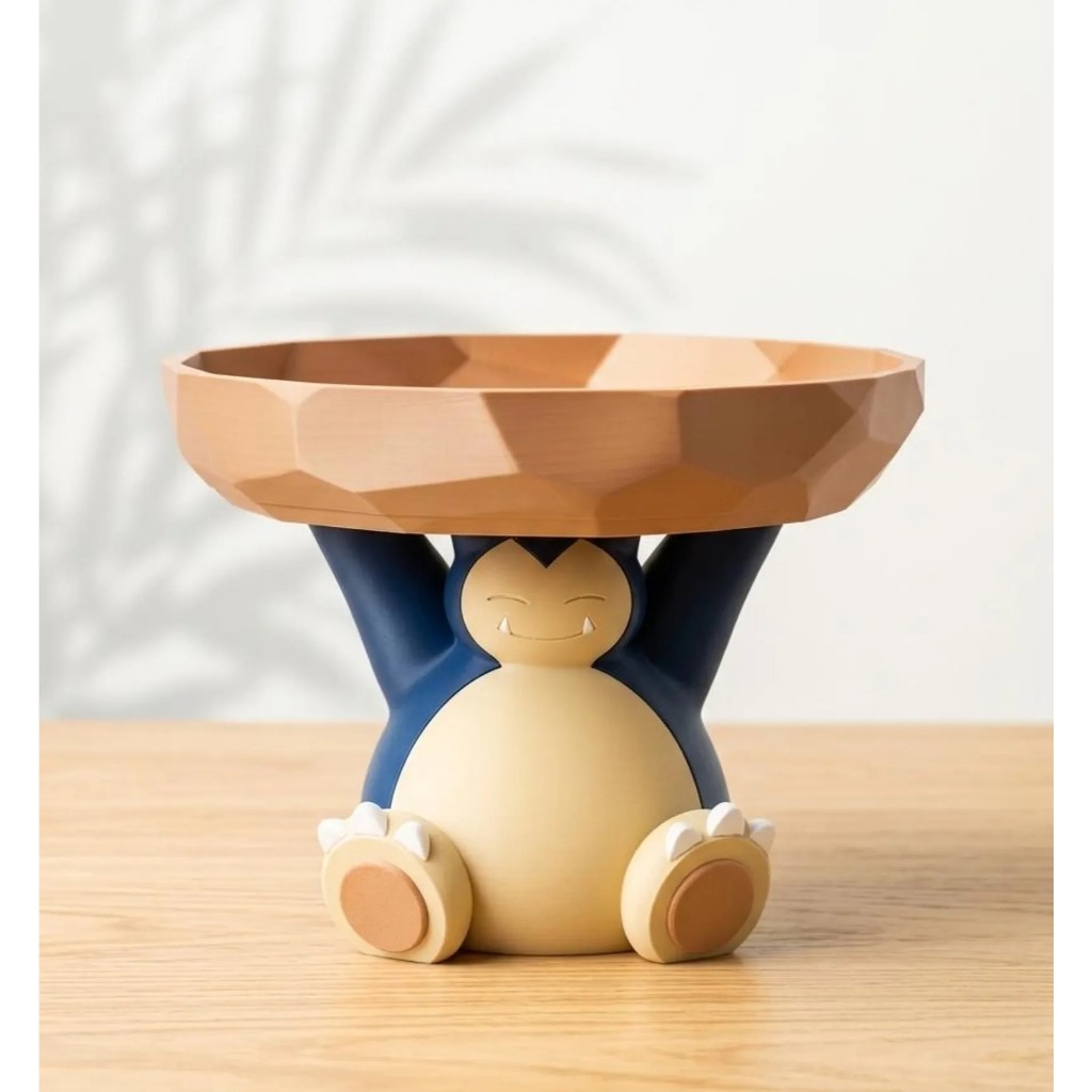 Snorlax Catch-all Tray - 3D Printed Key Holder - Pokémon Key Holder