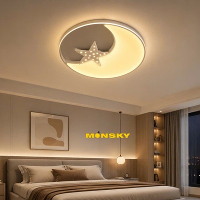 Đèn ốp trần MONSKY START cao cấp dùng bóng LED 3 màu ánh sáng chuyên dụng
