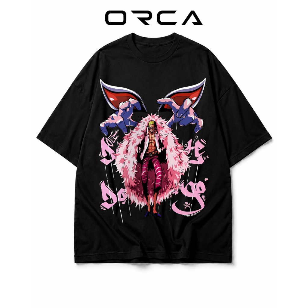 Áo thun Orca in hình Donquixote Doflamingo One Piece - Vải Cotton cao cấp - ORCA1228