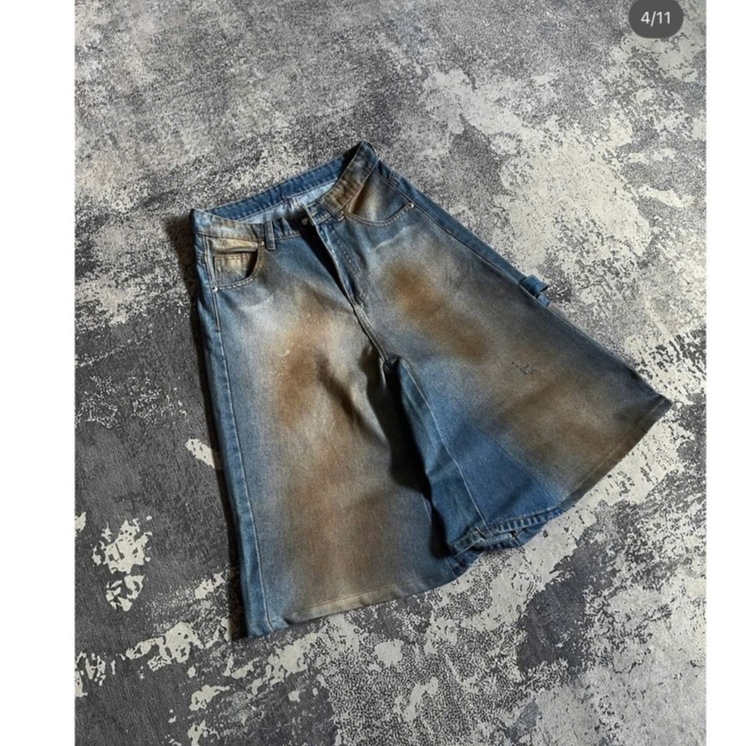 2GANG.STORE - Y2K DIRTY SUPER BAGGY JEANS – Quần Jeans Baggy Carpenter Secondhand