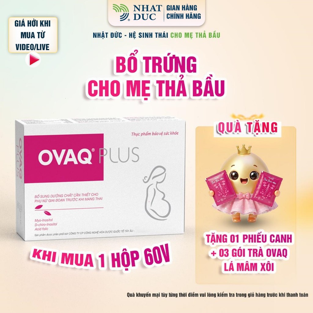 Ovaq plus Chính Hãng – Viên Uống Hỗ Trợ Nội Tiết Nữ, Chăm Sóc Chu Kỳ, Inositol (ovaqplus)