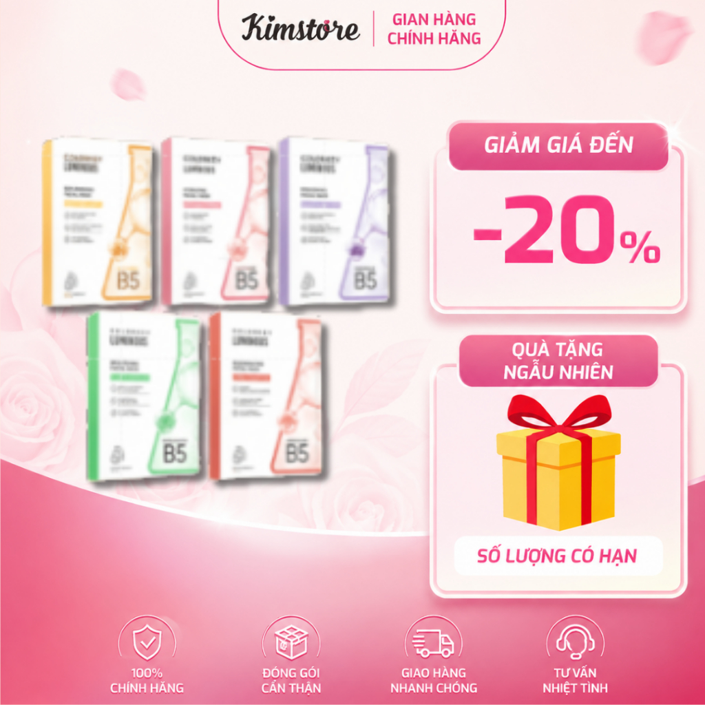 Mặt Nạ Colorkey Luminous Facial MaskCấp Ẩm, Làm Dịu, Sáng Da Colorkey Luminous Facial Mask