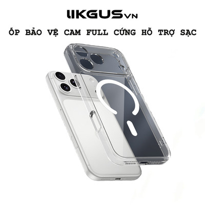 Ốp Lưng Trong Suốt iP 12-17 Likgusvn | Viền Cứng Chống Sốc | Có Màng Bảo Vệ | Hỗ Trợ Sạc Không Dây
