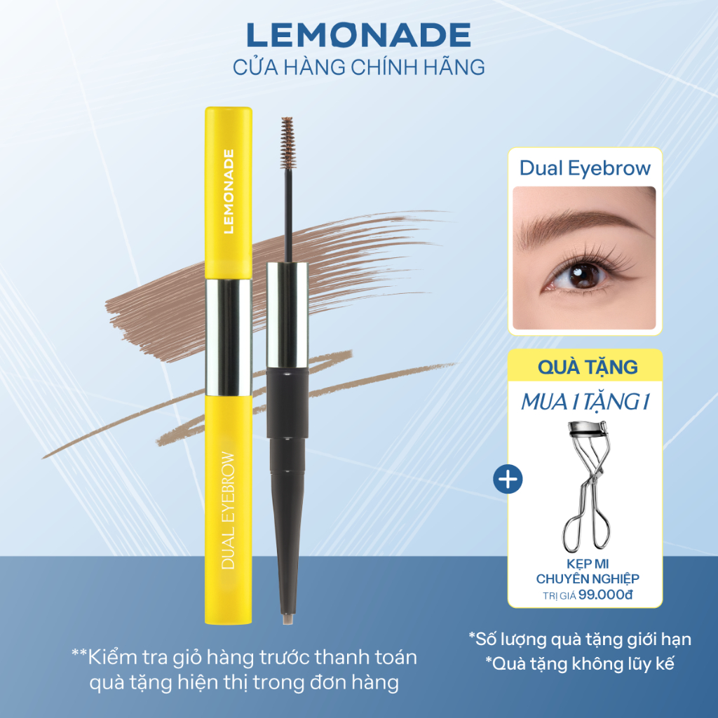 Chì kẻ mày 2 đầu Lemonade Dual Eyebrow 2.75g