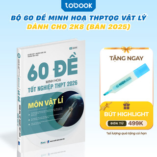 Sách - Bộ 60 Đề Minh Hoạ Ôn Thi THPT 2026 Môn Vật Lý Moonbook Dành Cho Học Sinh Lớp 12