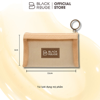 [GIFT] Túi Lưới Mini Đựng Mỹ Phẩm, Móc khóa Bánh Mì Dễ Thương Black Rouge