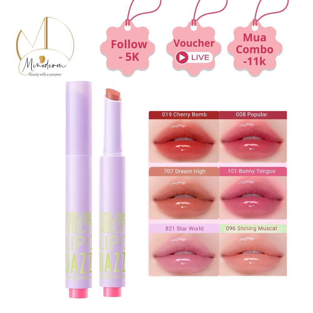 Ảnh 3 của Son kem bóng Dazzle Me Ink-Vinyl Lip Lacquer lâu trôi mịn màng kháng nước, ngọt ngào, 2.5ml