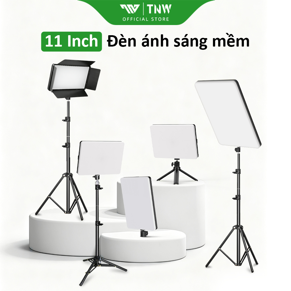 TNW 11/20/24 Inch Đèn LED Chữ Nhật, Trợ Sáng Livestream, Kèm Điều Khiển, Ánh…
