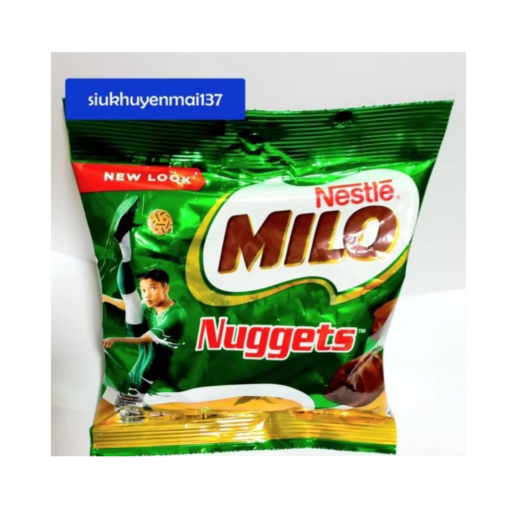 Socola Nuggets Milo 60g gói date; 3/27