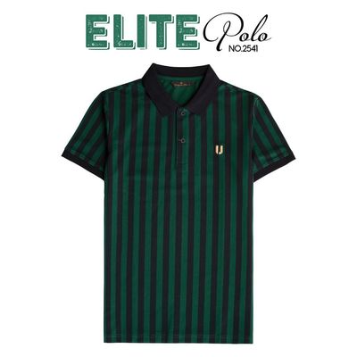 Áo Polo Nam Kẻ Sọc Classic URBAN vải COTTON thoáng khí co giãn 4 chiều, dáng slim fit nam tính NO.2541