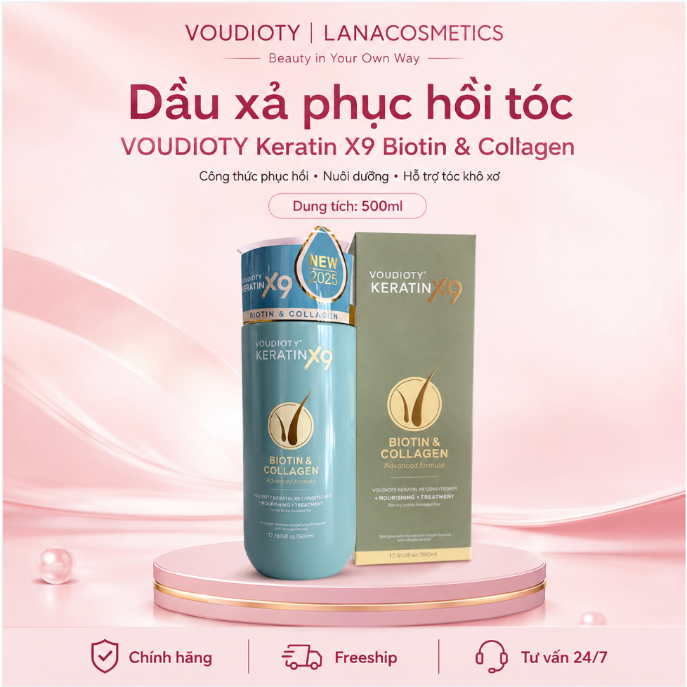Dầu xả Voudioty Keratin X9