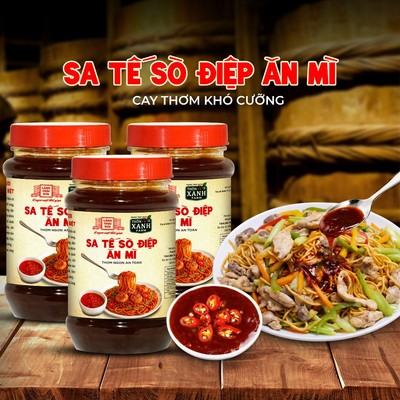 Combo 3 hủ Sa tế sò điệp Làng Chài Xưa hủ 260g ăn mì tiện lợi, đậm vị, cay thơm khó cưỡng