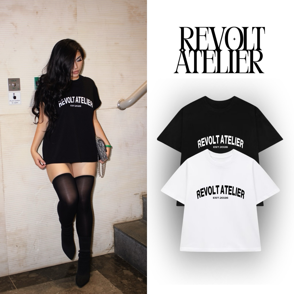 Áo Thun REVOLT ATELIER EST.2026 FORM BOXY REVOLT ATELIER T-Shirt Cotton 250gsm Thoáng Mát Phong Cách
