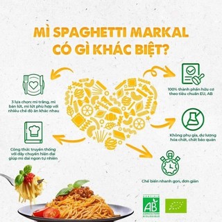 Mì spaghetti hữu cơ Markal 500g