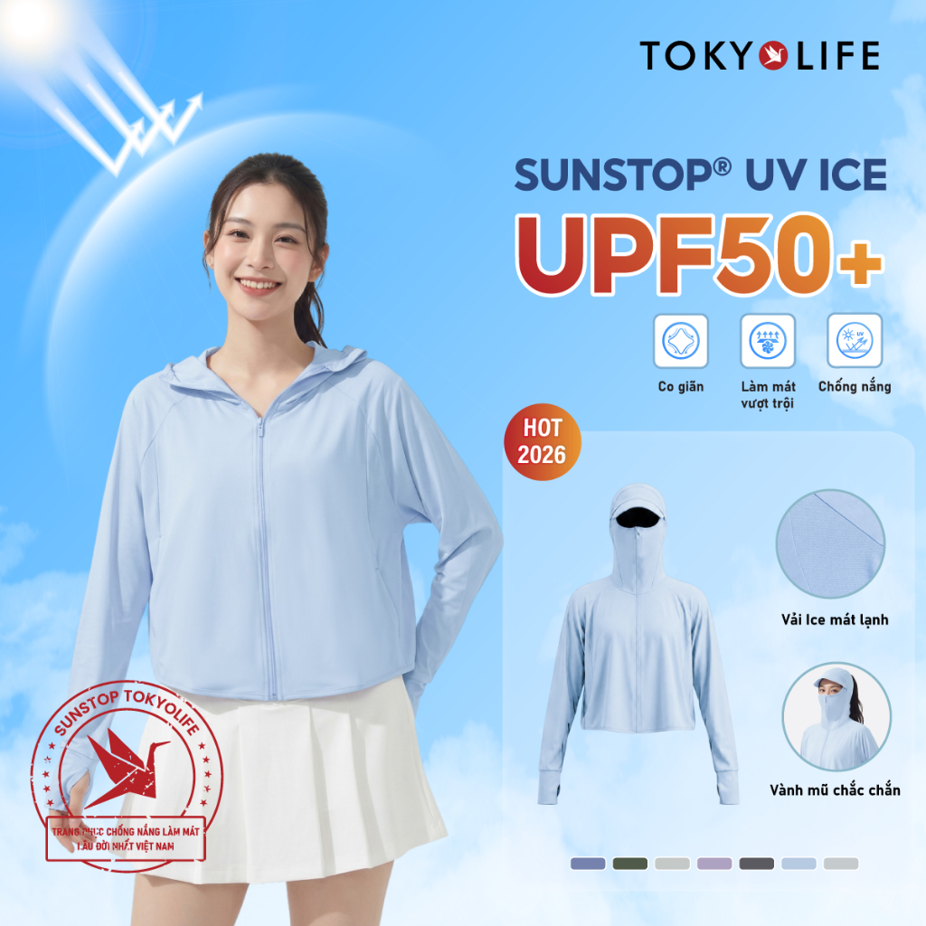 [LIVESTREAM] Áo khoác chống nắng TOKYOLIFE SunStop Ice kiểu dáng năng động thoáng khí bảo vệ da toàn