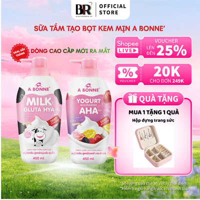 [SP MỚI]  Sữa Tắm Tạo Bọt Kem Yogurt Niaciamide AHA & Milk Gluta Hya Premium Shower Whip Cream 450ml