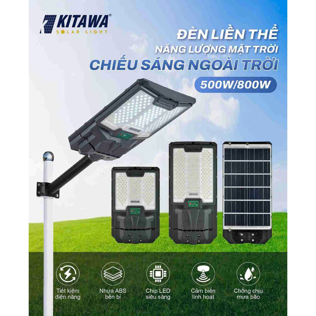 Đèn Liền Thể Năng Lượng Mặt Trời 800W Chính Hãng KITAWA LT19.800
