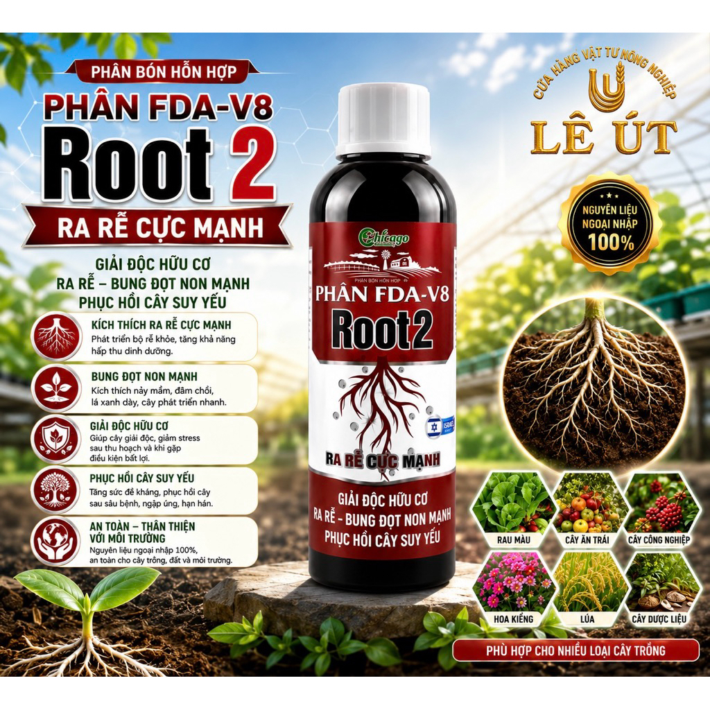 ROOT 2 RA RỄ CỰC MẠNH PHÂN BÓN HỖN HỢP