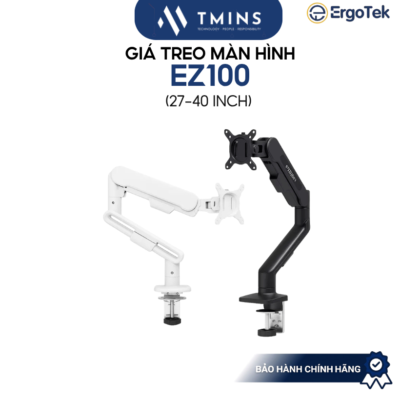 Giá treo màn hình Ergotek EZ100 Black/ White - Hàng chính hãng