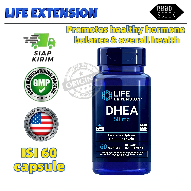Life Extension DHEA 50mg 60 Viên Nang Thực Phẩm Bổ Sung USA