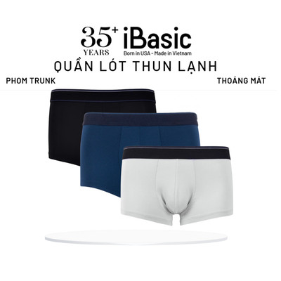 Combo 3 quần lót nam iBasic trunk poly PANM121