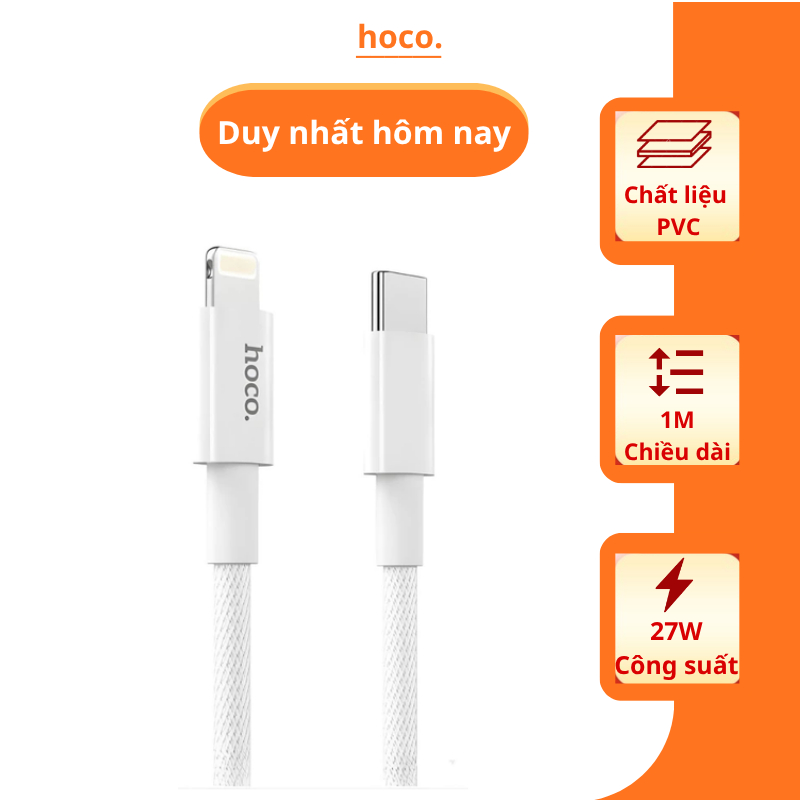 Cáp sạc nhanh [ PD], Dây sạc nhanh 20/27W chất liệu PVC đường truyển ổn định chống chai pin