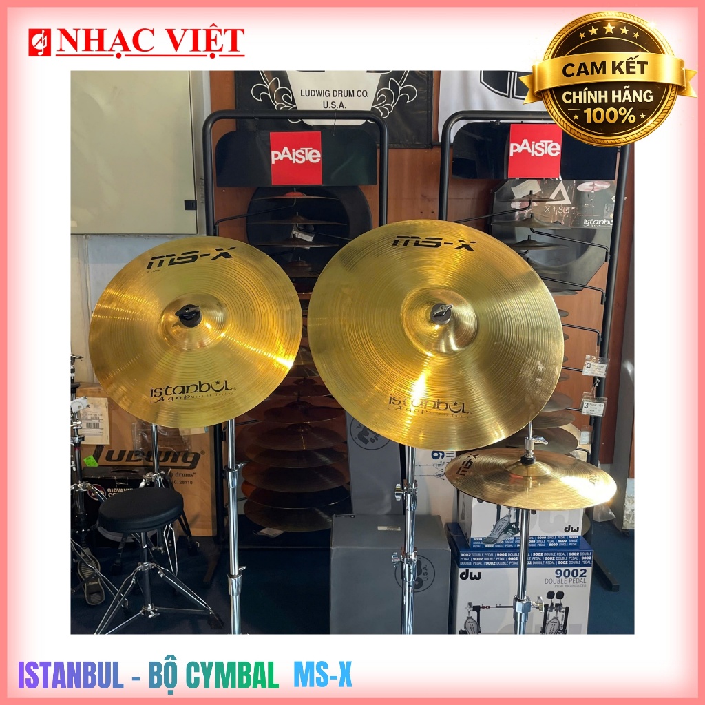 [Chính Hãng] Bộ lá Cymbal nhà hãng ISTANBUL - MSX (14/16/20)