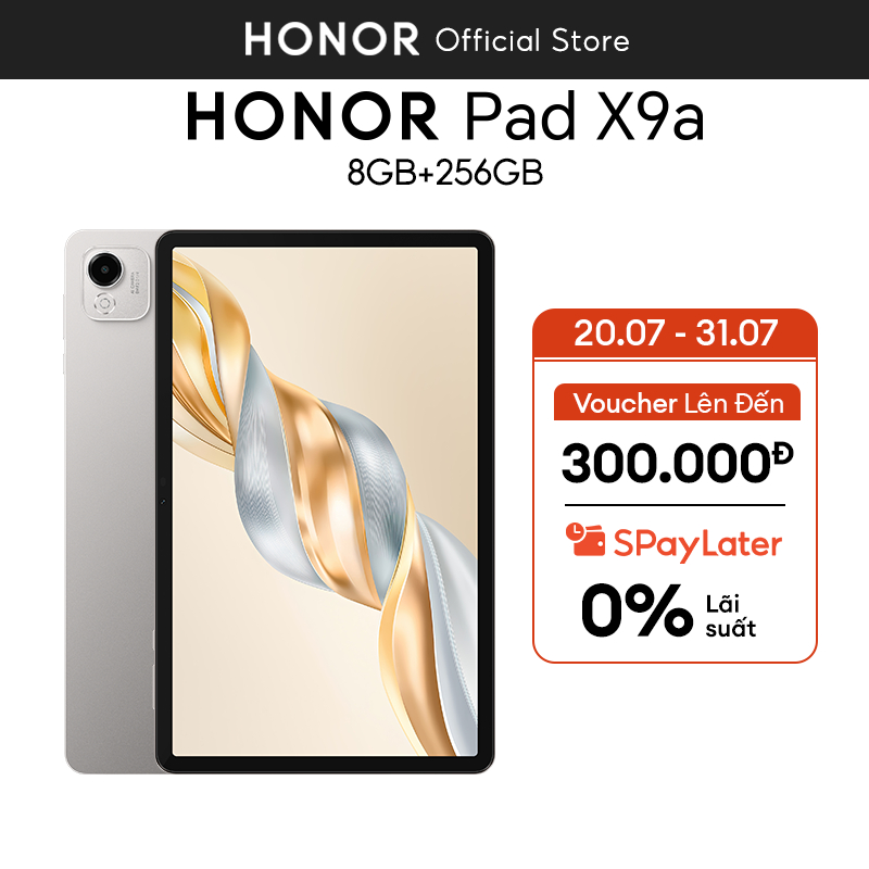 Máy Tính Bảng Honor Pad X9a Wifi 8GB 256GB | Pin 8300mAh | Chip Snapdragon 685 | BH 18 Tháng