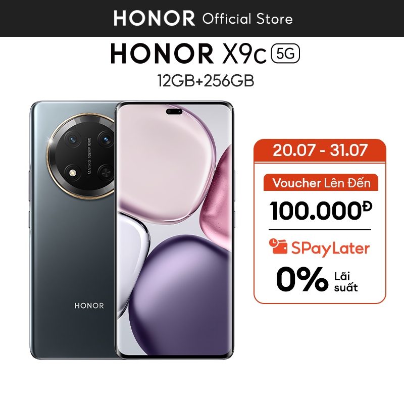 Điện thoại Honor X9c 5G 12GB + 256GB | Màn hình 6.78" |Pin 6600mAh, Camera 108MP | Bảo hành 18 Tháng