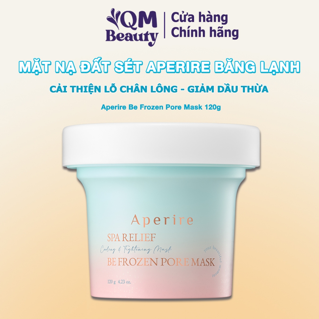 Mặt nạ đất sét Aperire Be Frozen Pore Mask 120g băng lạnh thu nhỏ lỗ chân lông, giảm dầu thừa