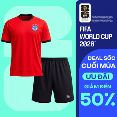 [GIÁ SỐC]Set World Cup Exdry Performance Áo thun phối bo cổ Quần short, set đa năng thể thao Coolmate