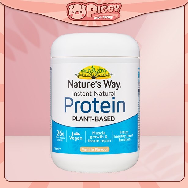 PIGGYKIDS - Bổ sung Protein (Đạm) có nguồn gốc từ thực vật Nature's Way Instant Natural Protein Vani