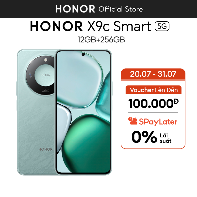 Điện thoại Honor X9c Smart 5G 12GB + 256GB| Pin 5800mAh, Camera 108MP | Bảo hành 18 Tháng | BigBuy360 - bigbuy360.vn