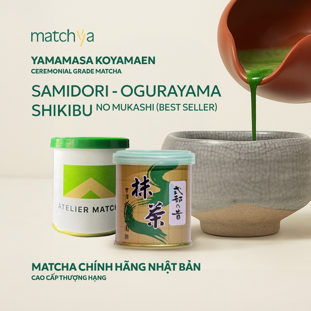 Matcha Nhật Bản Nội Địa Chính Hãng - Yamamasa Koyamaen (Samidori/ Matsukaze/ Ogurayama/ YomoNoKaori)