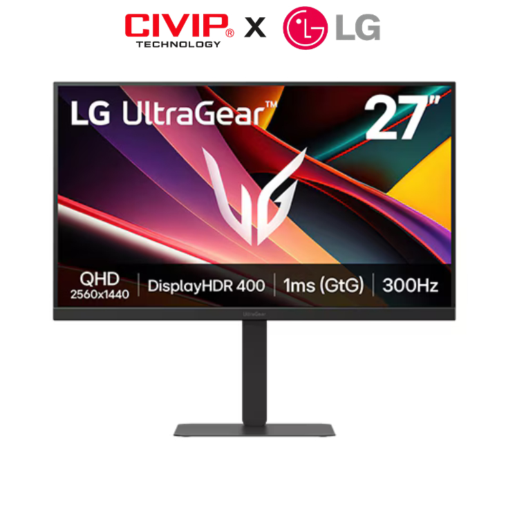 Màn hình LCD LG 27G640A-B 27" ( QHD/IPS/300Hz/1ms/HDMI+DisplayPort+USB-C+USB 3.0)
